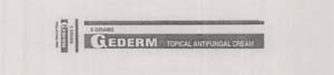 Gederm Toical Antifungalcream Device mark 1068188 Trademark
