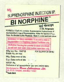 Bi Norphine (label) Device mark 2627842 Trademark