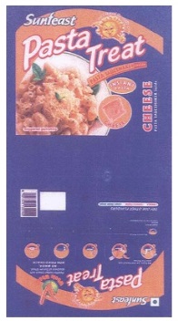 Sunfeast Pasta Treat (label) Device mark 1374593 Trademark