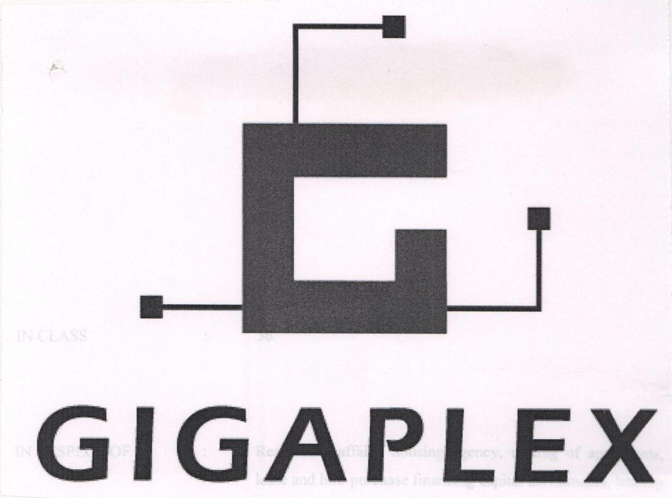 G Gigaplex (logo) Device mark 1508755 Trademark