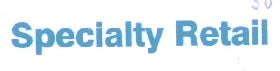 Specialty Retail (letter Written In Special Form) Device mark 1466209 Trademark