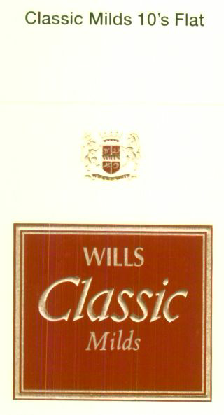 Wills Classic Milds, Wills Shild De. (label) Device mark 1486649 Trademark