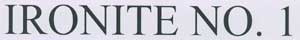 Ironite No.1 Device mark 1833683 Trademark