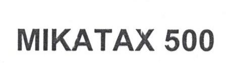 Mikatax 500 (label) Device mark 1688964 Trademark