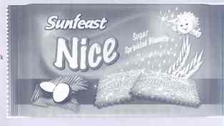 Sunfeast Nice, Biscuit De.(uncoloured) Device mark 1587862 Trademark