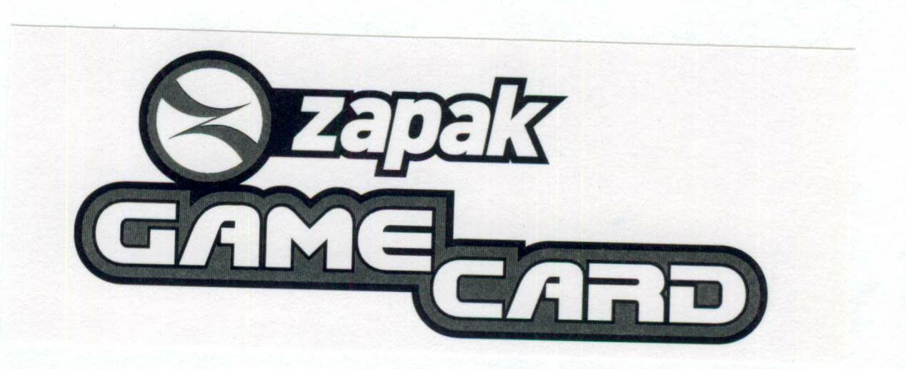 Zapak Game Card (logo) Device mark 1584643 Trademark