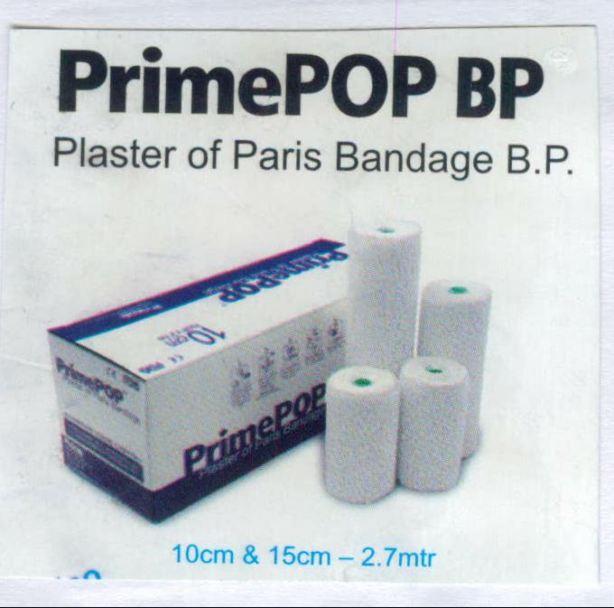 Prime Pop Bp Plaster Of Paris Bandage B.p. Device mark 2059771 Trademark