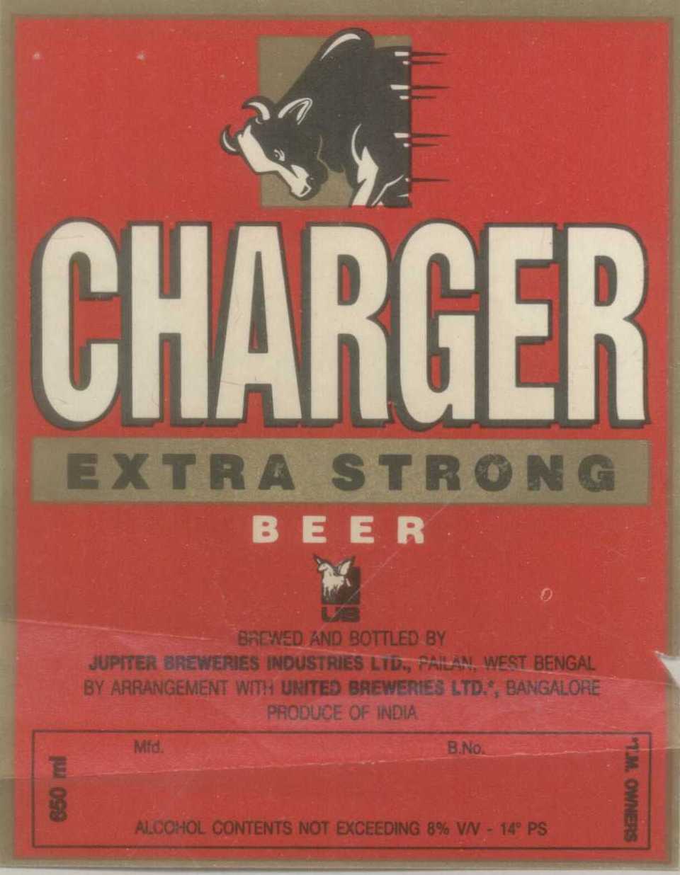 Charger Extra Strong (device Of Cow) Device mark 698055 Trademark