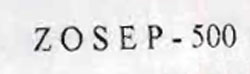 Zosep-500 Device mark 860725 Trademark