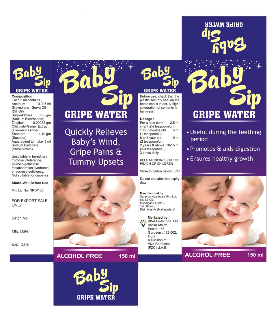Babysip -gripe Water (label) Device mark 2273247 Trademark