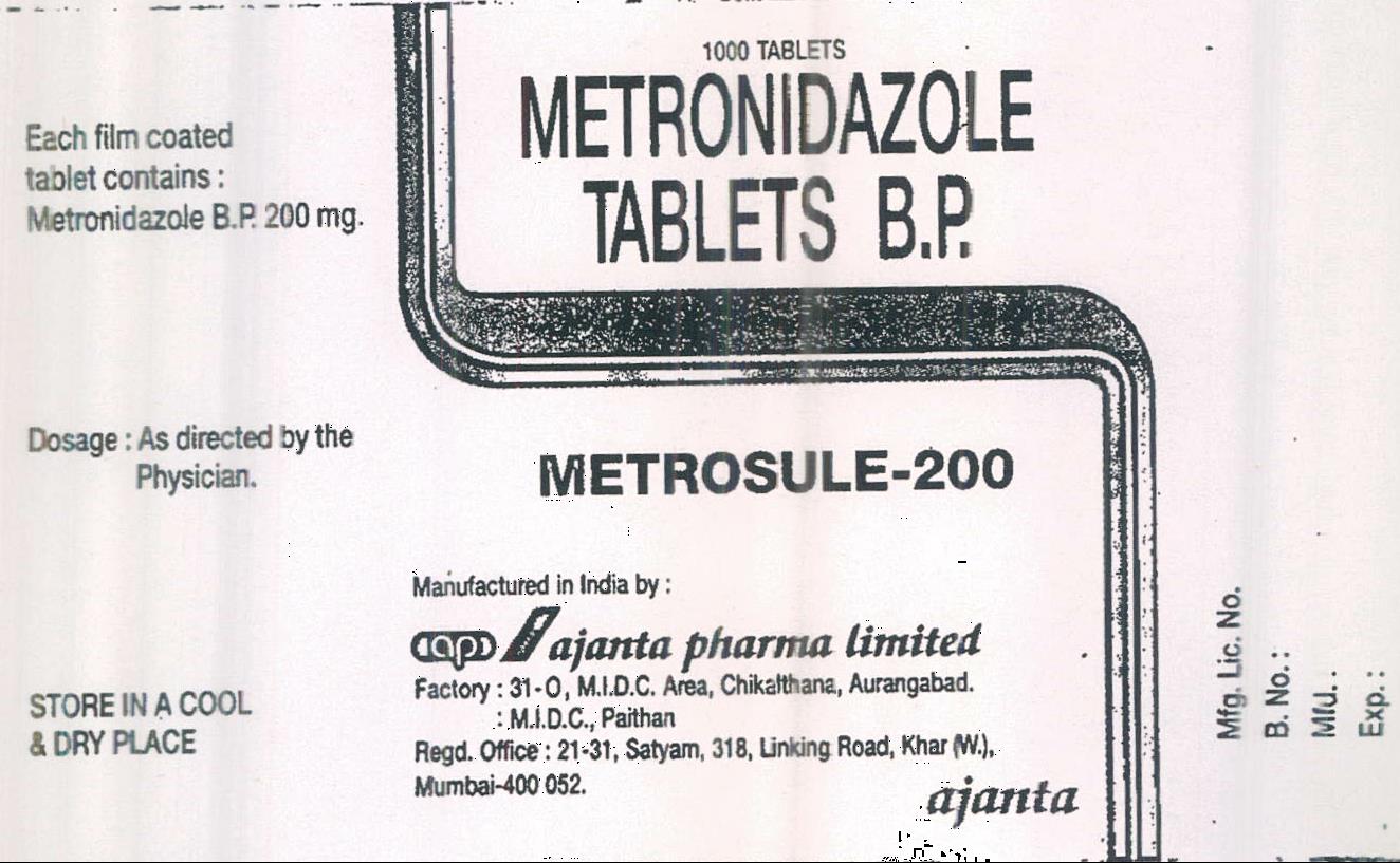 Metrosule- 200 Device mark 715699 Trademark