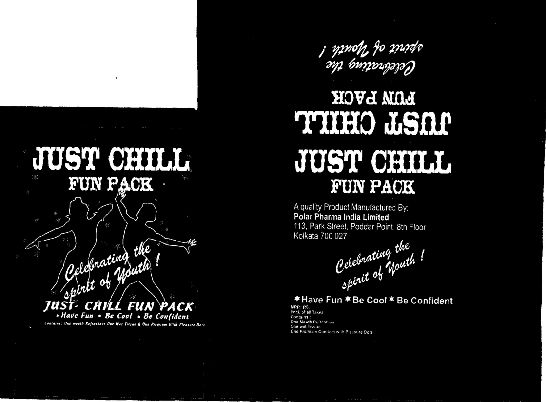 Just Chill Fun Pack, Device Of Human Caricature (label) Device mark 1515375 Trademark