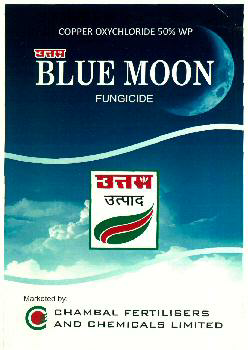 Uttam Blue Moon Fungicide (label) Device mark 2656117 Trademark