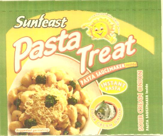 Sunfeast Pasta Treat (device Of Sun) Device mark 1376434 Trademark