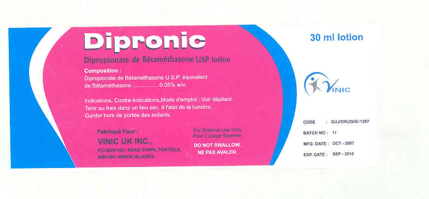 Dipronic (label) Device mark 1615336 Trademark