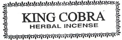 King Cobra, Herbal Incense. Device mark 1666244 Trademark