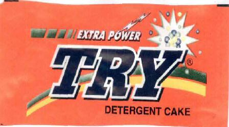 Extra Power Try Detergent Cake Device mark 1880459 Trademark