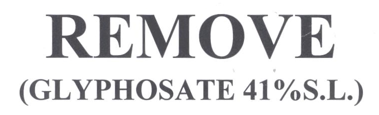 Remove (glyphosate 41% S.l.) Device mark 2197349 Trademark