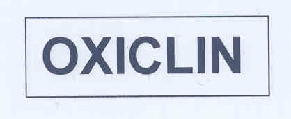 Oxiclin (label) Device mark 1755314 Trademark
