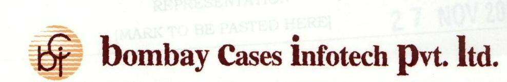 Bombay Cases Infotech Pvt. Ltd. (monogram) Device mark 1507605 Trademark