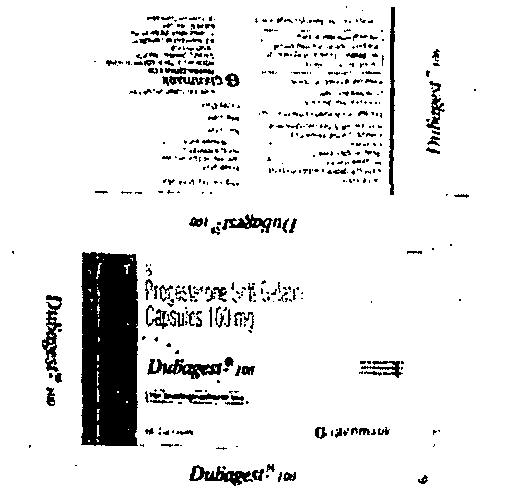 Dubagest-100 Capsules(as Per Carton Attached) Device mark 1097528 Trademark