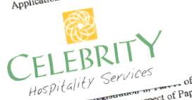 Celebrity ,hospitality Services, Design(device) Device mark 1158748 Trademark