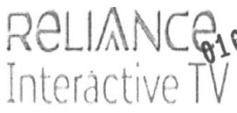Reliance Interactive Tv Device mark 1640475 Trademark