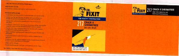 Dr. Fixit 217 Crack-x Shrinkfree Device mark 2467500 Trademark