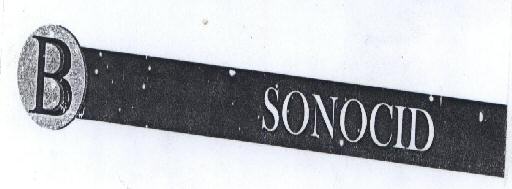 B Sonocid (label) Device mark 1587432 Trademark