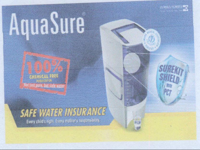 Aqua Sure Safe Water Insurance Device mark 1984451 Trademark
