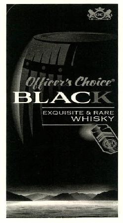 Officer's Choice Black Exquisite & Rare Whisky Device mark 2739308 Trademark