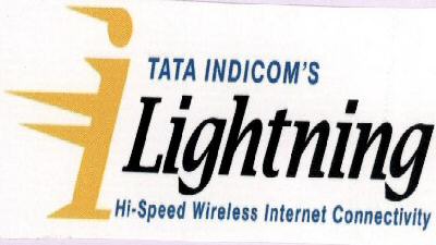 Tata Indicom"s Lightning With Lebal Device mark 1668597 Trademark