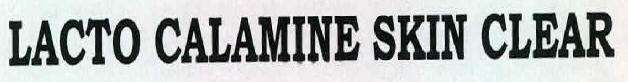Lacto Calamine Skin Clear Device mark 2321739 Trademark