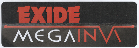Exide Mega Inva (label) Device mark 1932204 Trademark