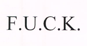 F.u.c.k. Device mark 2294207 Trademark