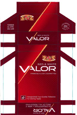 Red & White Valor (label) Device mark 2245927 Trademark