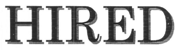 Hired (label) Device mark 1439114 Trademark