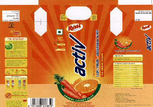 Activ Real Nature Fresh With Label Device mark 1424863 Trademark