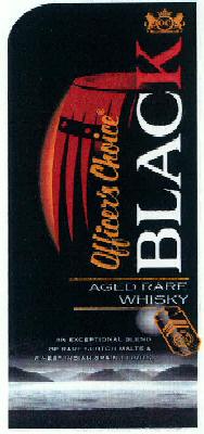 Officer's Choice Black Aged Rare Whisky Device mark 2992293 Trademark