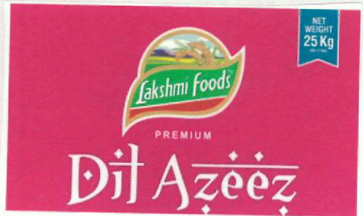 Lakshmi Foods Premium Dil Azeez (label) Device mark 2475311 Trademark