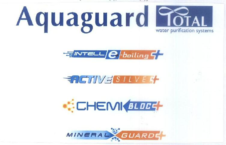 Aquaguard Total (label) Device mark 1569546 Trademark