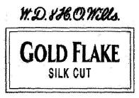 Gold Flake Silk Cut (label) Device mark 1429284 Trademark