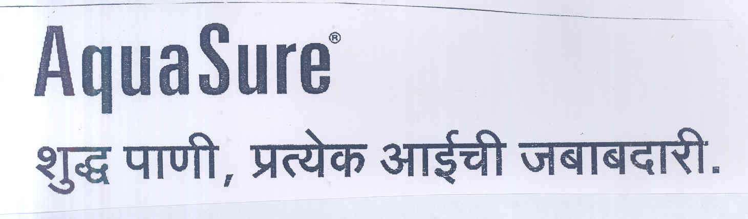 Aquasure (label) Device mark 1699712 Trademark