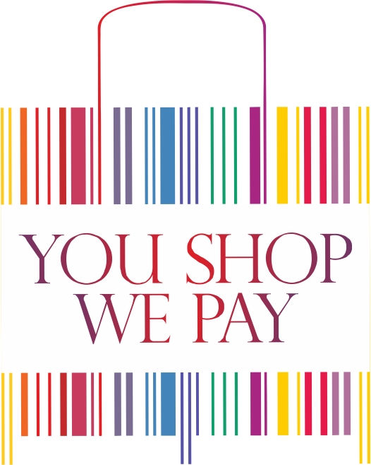 You Shop We Pay (logo) Alongwith Bar-code Bag Element Device mark 2780797 Trademark