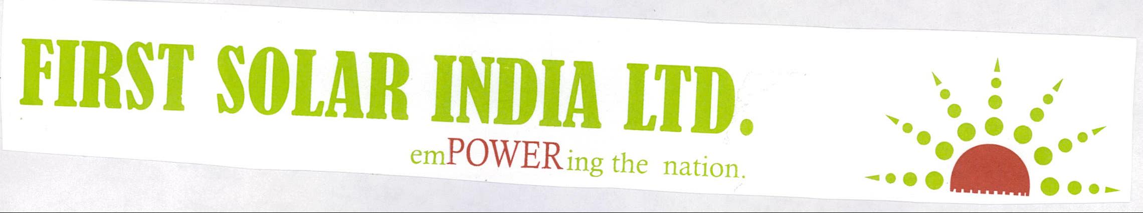 First Solar India Ltd. Device mark 2059861 Trademark