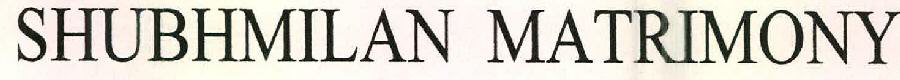 Shubhmilan Matrimony Device mark 2521837 Trademark