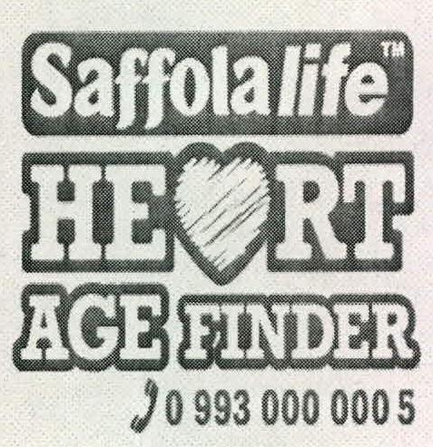 Saffolalife Heart Age Finder Device mark 2213699 Trademark