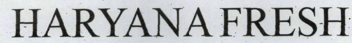 Haryana Fresh Device mark 1952393 Trademark