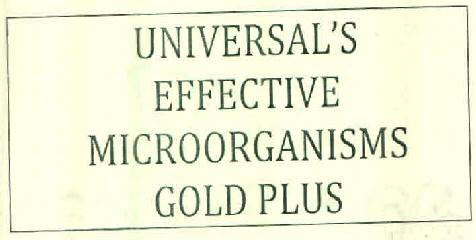 Universal's Effective Microorganisms Gold Plus Device mark 2727945 Trademark