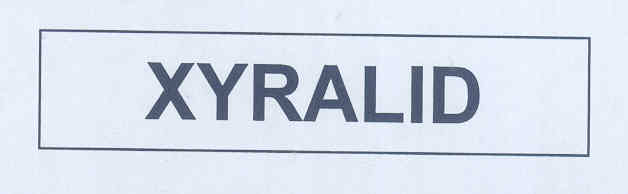 Xyralid (label) Device mark 1772463 Trademark